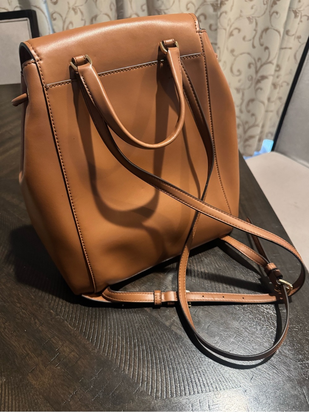 Michael Kors Tan Logo Backpack with Matching Wallet - Picture 6 of 9